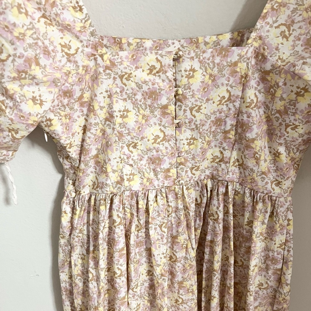 Free People She’s a Dream Midi Dress Powder Combo cotton size 6 - Picture 10 of 16